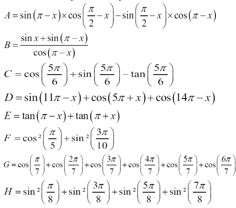 Trigonom Trie Exercices Corrig S Tronc Commun Biof Dyrassa