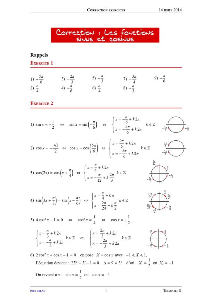 Compl Ments Sur Les Suites Maths Terminale Es Exercices Corrig S Dyrassa