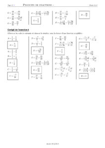 Produit Et Quotient Des Nombres Rationnels Exercices Corrig S Ac Dyrassa