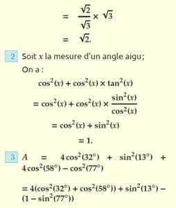 Examens Locaux Corrigés Mathématiques 3AC - Dyrassa