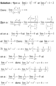 Limites D’une Fonction Première Bac Exercices Corrigés - Dyrassa