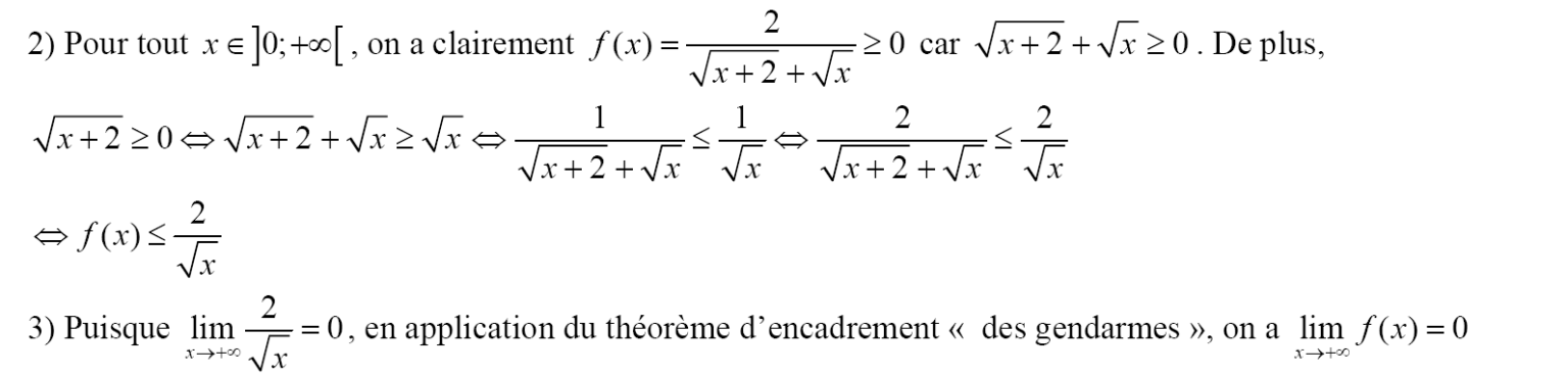 Limites D’une Fonction Première Bac Exercices Corrigés - Dyrassa