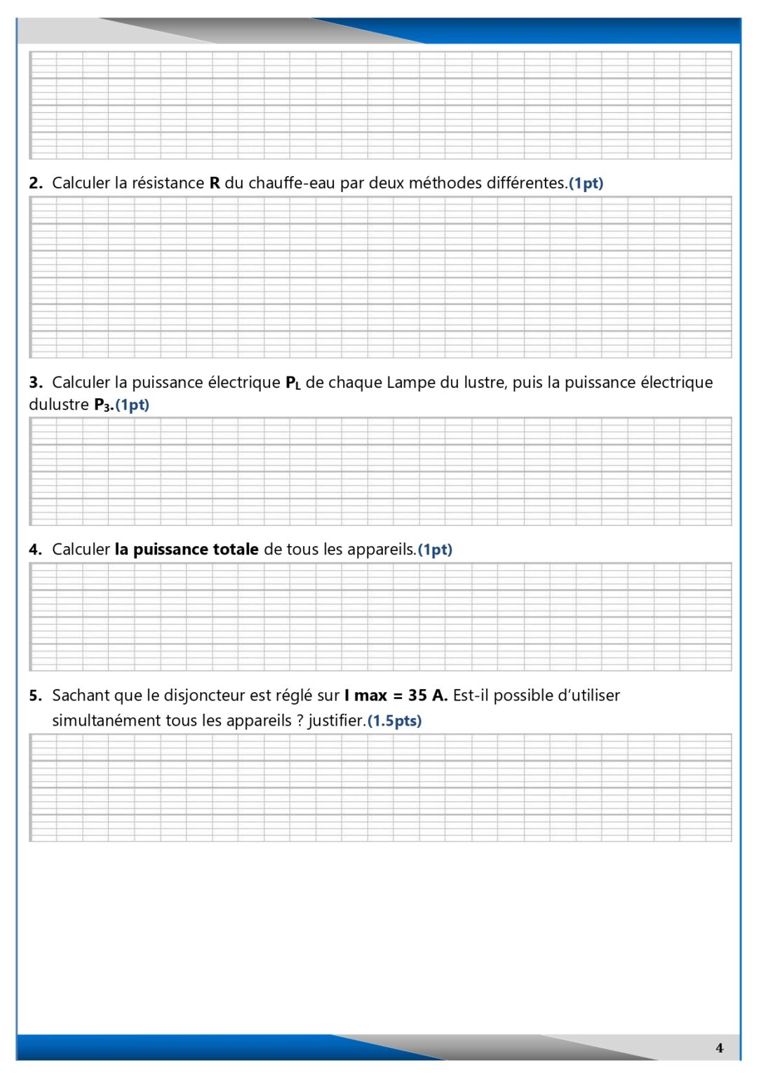 Devoirs Corrigés Physique N°3 S2 3AC - Dyrassa