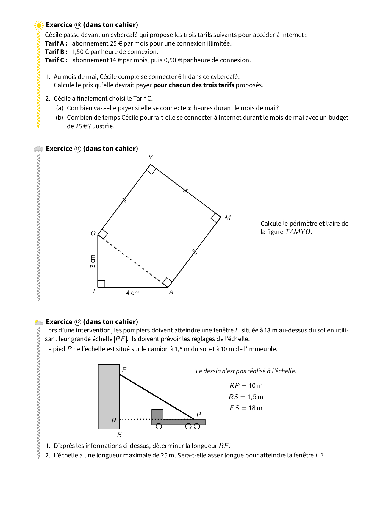 Équations 4ème exercices corrigés - Dyrassa