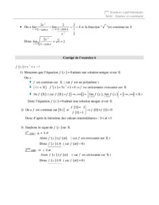 Limites Et Continuité : Cours Et Exercices Corrigés En Ligne