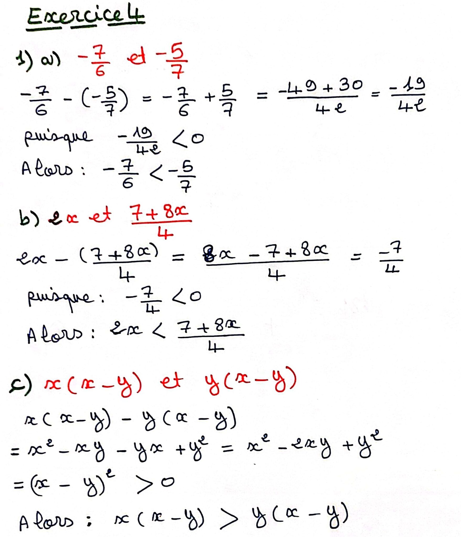 Devoirs Corrigés Maths N°1 S2 2AC - Dyrassa