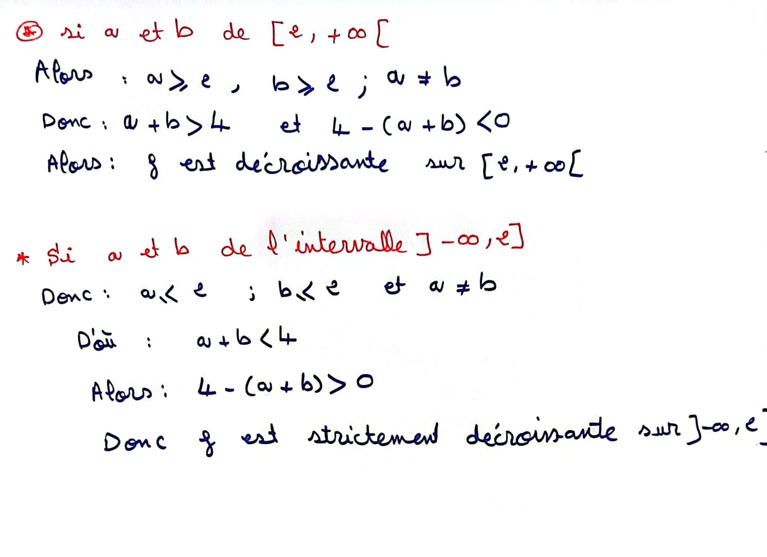 Devoirs Corrigés Maths N°2 S2 Tronc Commun - Dyrassa